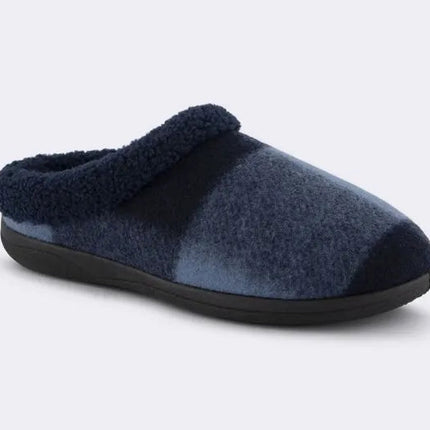 Homyped Glade Slipper Navy Check 5
