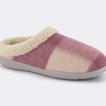 Homyped Glade Slipper Pink Check 5