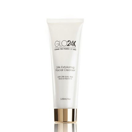 GLO24K 24k Exfoliating Facial Cleanser 120ml - OhYouLuckyDuck.com.au