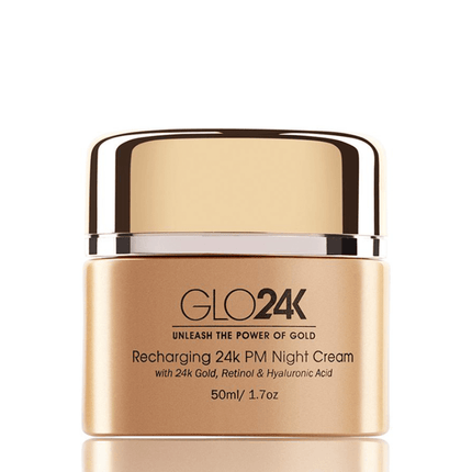 GLO24K Recharging 24k PM Night Cream 50ml - OhYouLuckyDuck.com.au