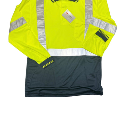 Glosafe High Visibility Long Sleeve Polo Shirt with Reflective Tape GS131010