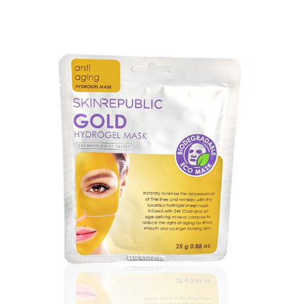 Skin Republic Gold Hydrogel mask 25g - OhYouLuckyDuck.com.au