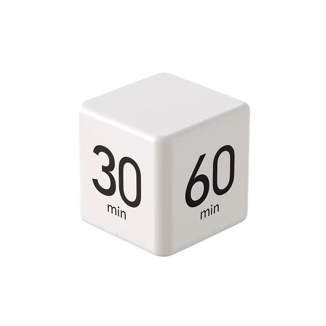 Cube Countdown Flip Timer White