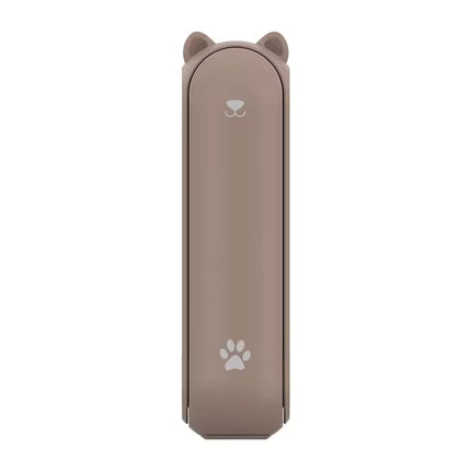 3 in 1 Handheld Fan Power Bank and Flashlight - Brown