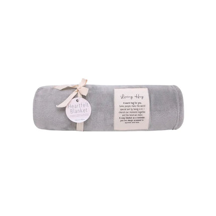 Splosh Heartfelt Loving Hugs Blanket Soft Fleece Throw with Message 120CM x 150CM
