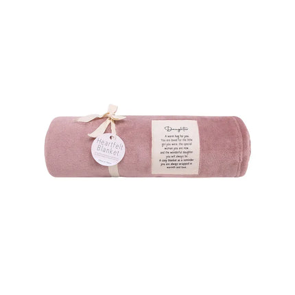 Splosh Heartfelt Daughter Blanket Soft Plush Fleece Throw with Loving Message Gift 150CM x 120CM