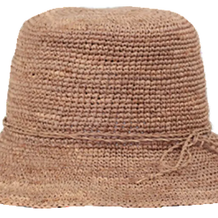 Black Ice Lucy Raffia Bucket Sun Hat