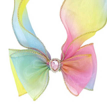 Rainbow Butterfly Bow Hair Clip