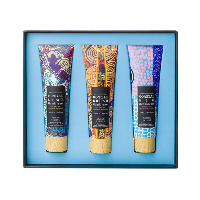 Hand Cream Trio Finger Lime, Bottle Brush and Coastal Fig