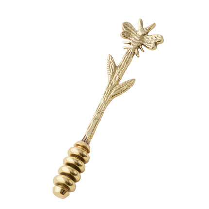 Pilbeam Living Bee Honey Dipper Brass Gold 14CM