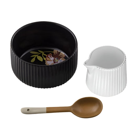 Amalfi Jardin Bowl & Creamer 3 Piece Set