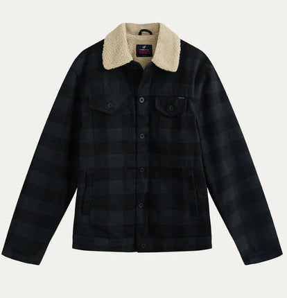 Hammer + Field Yarn Dye Jacket with Sherpa Lining Midnight Navy