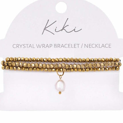 Kiki Golden Mirage Crystal Wrap Jewellery