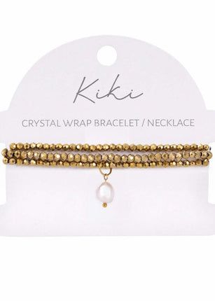 Kiki Golden Mirage Crystal Wrap Jewellery