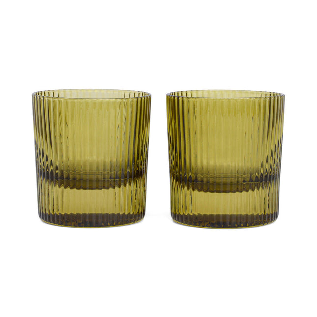 Here's How The Scout Lowball Glasses Set Of 2 Olive