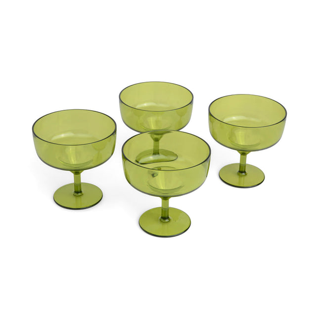 Here's How The Rue Margarita Glass Set Of 4 Olive