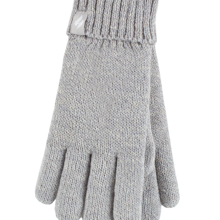 Foote Street Knitted Gloves for Children Light Grey M L