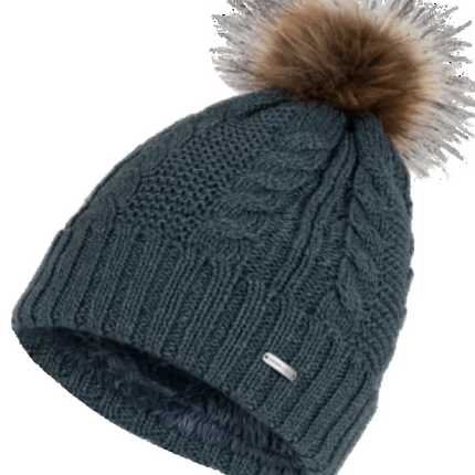 Kooringal Womens Delilah Ribbed Knit Beanie Steel One Size