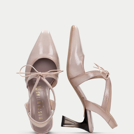 Hispanitas Dalia Cream Patent Heel