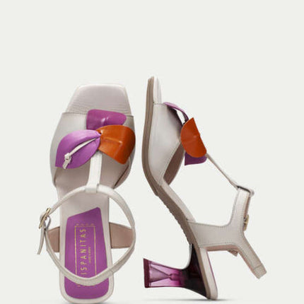 Hispanitas Greta HV243761 Cream Heeled Sandal