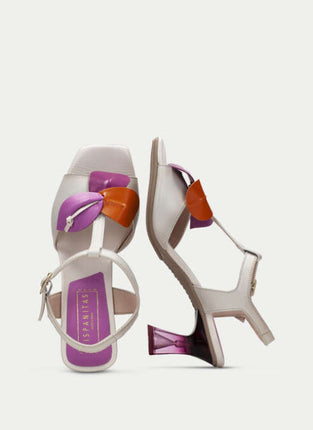 Hispanitas Greta HV243761 Cream Heeled Sandal