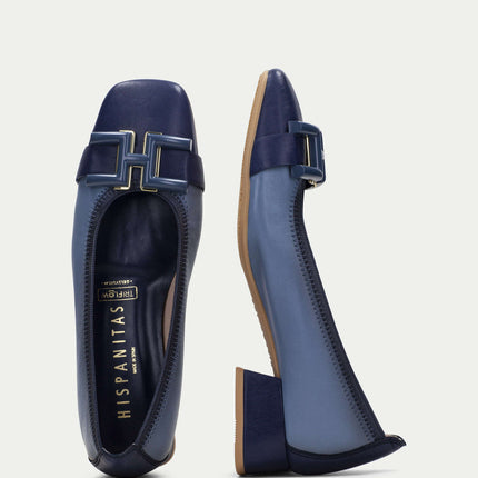 Hispanitas Aruba HV243347 Blue Low Heeled Ballerina