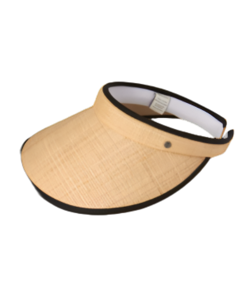 Kooringal Ladies Push On Visor Sandy Natural/Black One Size