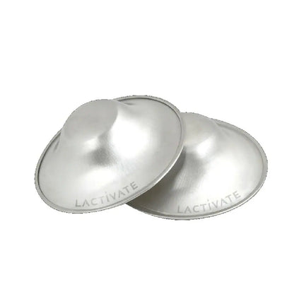 Lactivate Silver Nursing Cups For Breastfeeding Nipple Relief L/Xl
