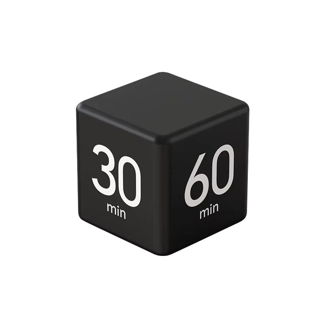 Cube Countdown Flip Timer Black