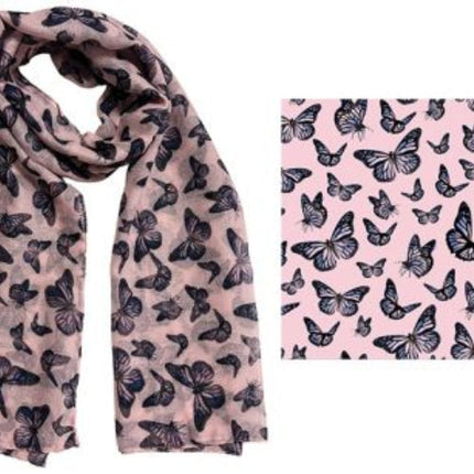 Firmins Lane Scarf FM Pink Butterfly