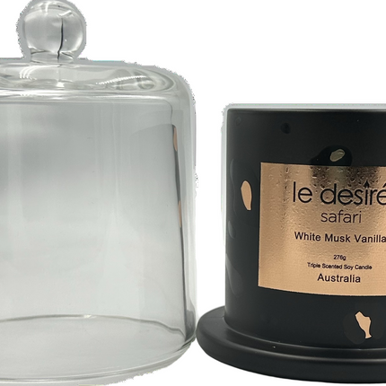Le Desire Safari Soy Candle with White Musk and Vanilla 350G