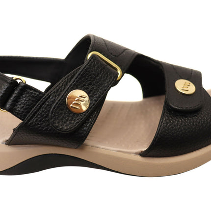 Homyped Fargo Women's Comfort Support Sandals Black C+ Width Size 8