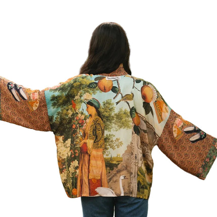 Ginger Bear Boutique MOS Bamboo Kimono Secret Garden Pixie Duster