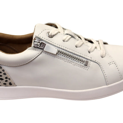 Homyped Lotti Zip Lace Animal Print Sneaker White 10