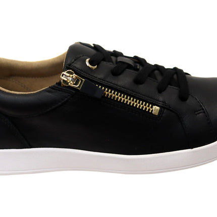 Homyped Womens Lotti Zip Lace Shoes Black