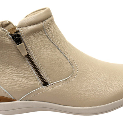 Homyped Glee Padded Top Leather Shoes Taupe