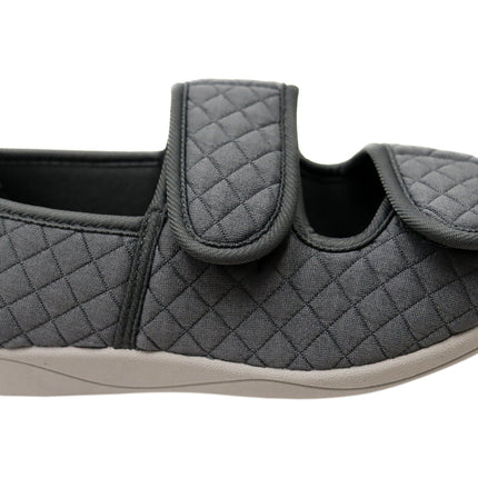 Homyped Anika Women's Comfort Slippers Dark Grey Size 9