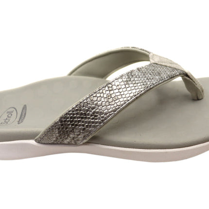 Scholl Sonoma Ii Shimmer Silver Women 6