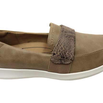 Homyped Carrie Loafer Womens Comfortable Shoes Taupe 8