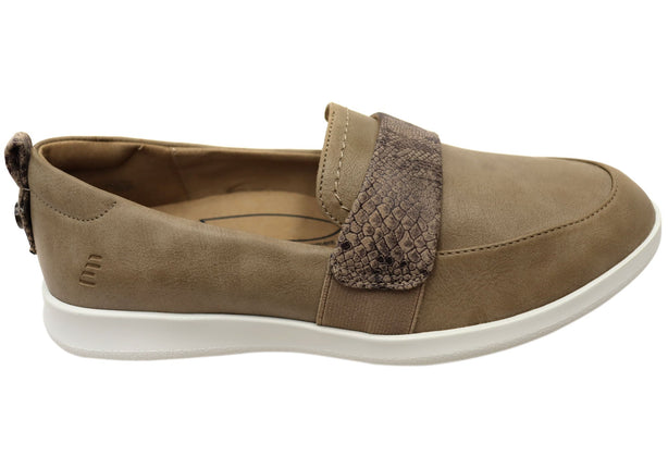 Homyped Carrie Loafer Womens Comfortable Shoes Taupe 8