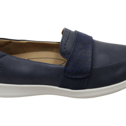 Homyped Carrie Loafer Womens Comfortable Shoes Navy 7.5