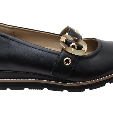 Homyped Lucy Mj Womens Mary Jane Comfort Shoes Black
