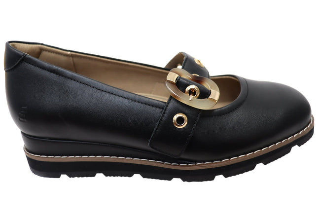 Homyped Lucy Mj Womens Mary Jane Comfort Shoes Black