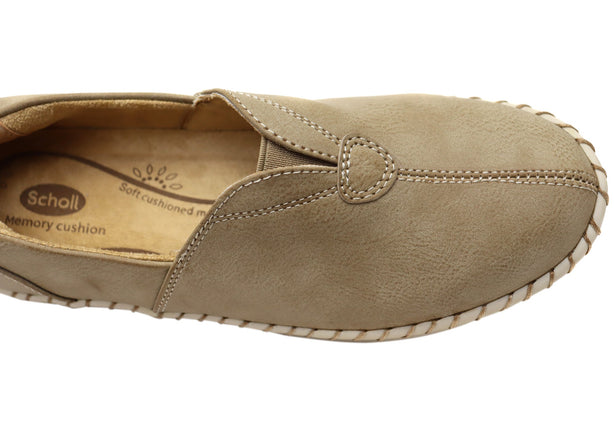 Scholl Wink Comfort Sandals in Taupe Size 38