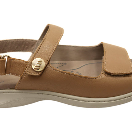 Homyped Waverley Simple Leather Sandals Nude Tan 7.5