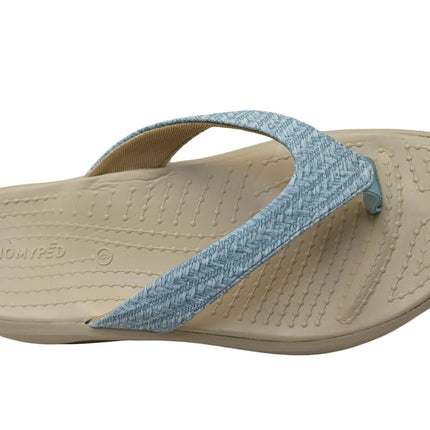 Homyped Fargo Thong Sandal in Straw Size 9