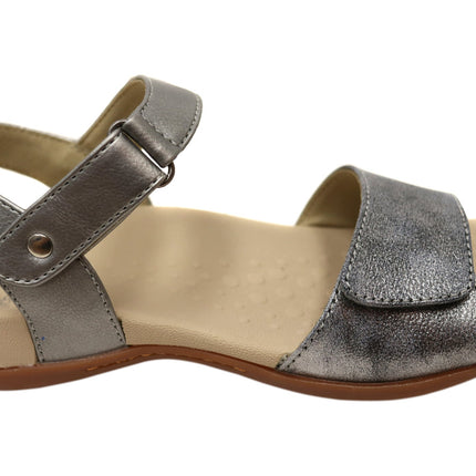 Scholl Orthaheel Hamley Womens Sandal Pewter EUR 37