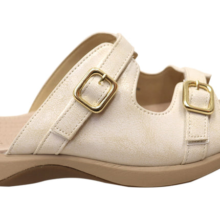 Homyped Womens Fargo Slide Ivory 9