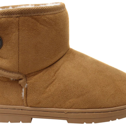 Scholl Fluffy Ii Womens Slipper Boots Tan