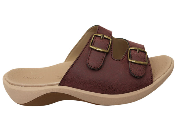 Homyped Niche Women's Slides Deep Plum Size 10